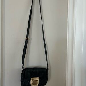 Michael kors Black Leather Crossbody Bag